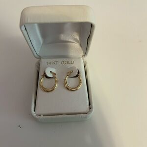 Small gold hoop earrings
